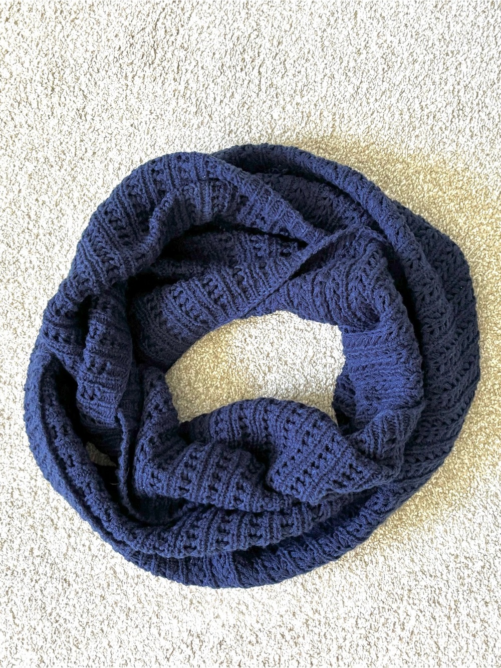 Stitch Fix Navy Knit Infinity Scarf - Women's Cozy Loop